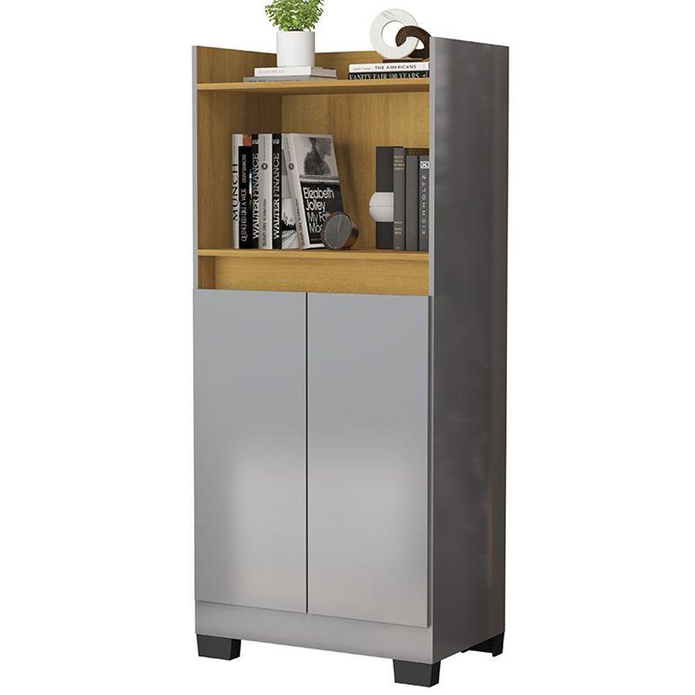 Aparador Buffet Sala Duque 2 Portas Onix/mel Onix/mel - 4