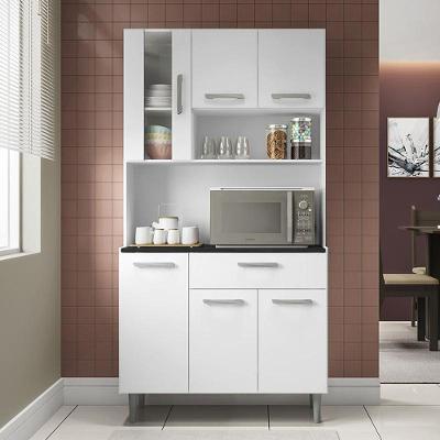 Armario Cozinha 6 Portas E 1 Gaveta Carol Branco Branco