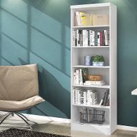 Livreiro 1404 Com 6 Prateleiras Branco Branco - 1