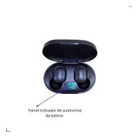 Fone Bluetooth Dots Preto C/ Visor Para Samsung A02 A03 A04