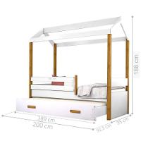Cama Montessori Cabana Com Auxiliar E Colchão - 2