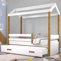 Cama Montessori Cabana Com Auxiliar E Colchão - 3