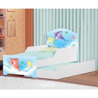Mini Cama Infantil Com Auxiliar Pipa No Céu Com Colchões - 2