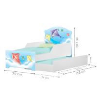 Mini Cama Infantil Com Auxiliar Pipa No Céu Com Colchões - 3