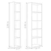 Jogo Livreiro 4 Prateleiras Linux Node Branco - 3