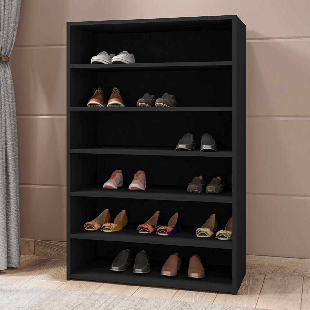 Sapateira Missy Com 5 Prateleiras Preto - 1