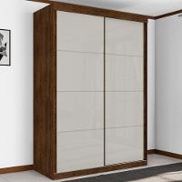 Roupeiro Solteiro Duas Portas Correr Malbec Off White - 5