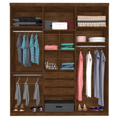 Guarda Roupa Casal Dubai 6 Portas Bater Malbec MDP-MDF Framar Móveis