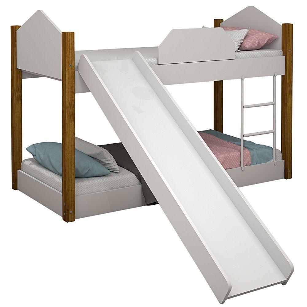 Mini Beliche Clean Branco E Mel Com Escorrega - 4