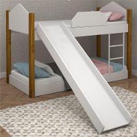 Mini Beliche Clean Branco E Mel Com Escorrega - 1