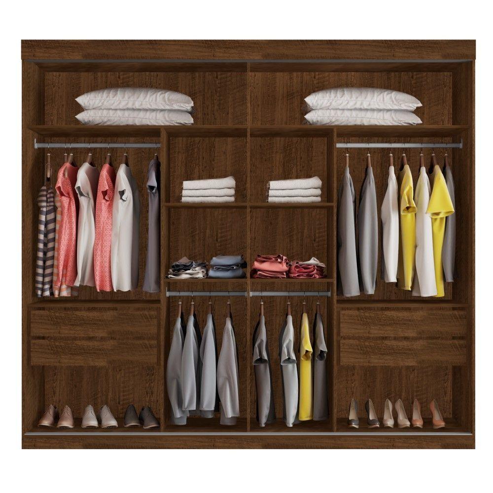 Roupeiro Asteca Duas Portas De Correr Malbec - 3