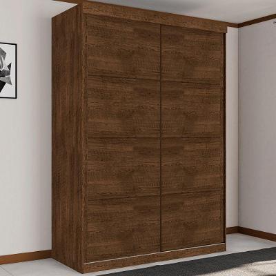 Guarda Roupa Solteiro Trevor 2 Portas de Correr 3 Gavetas Malbec MDP Framar Móveis