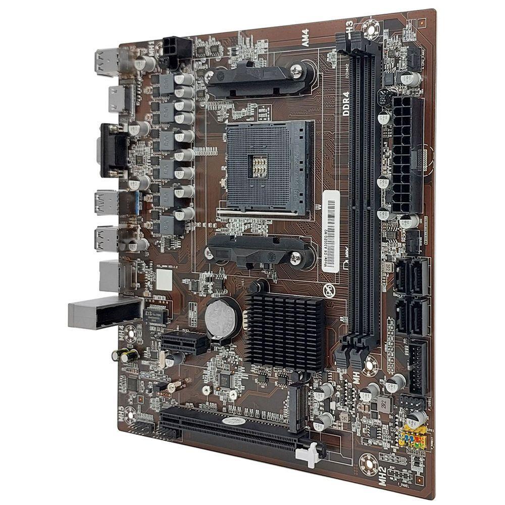 Placa Mãe Duex Dx A320zg M2, Amd Am4, Ddr4, Micro Atx - 4