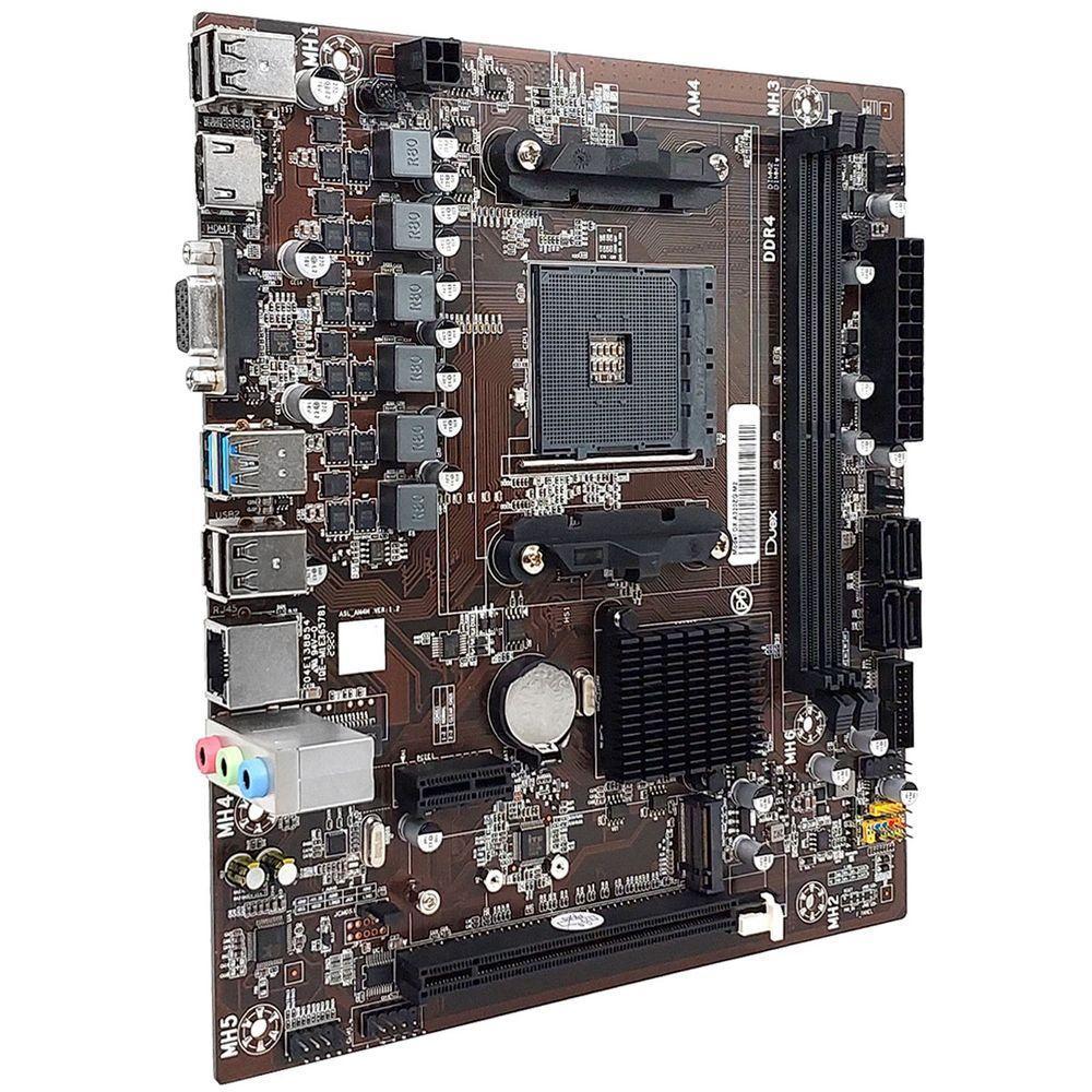 Placa Mãe Duex Dx A320zg M2, Amd Am4, Ddr4, Micro Atx - 6
