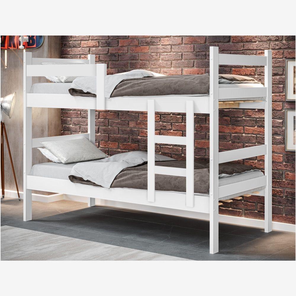 Beliche Infantil Lorena Branco Com Colchões - 2