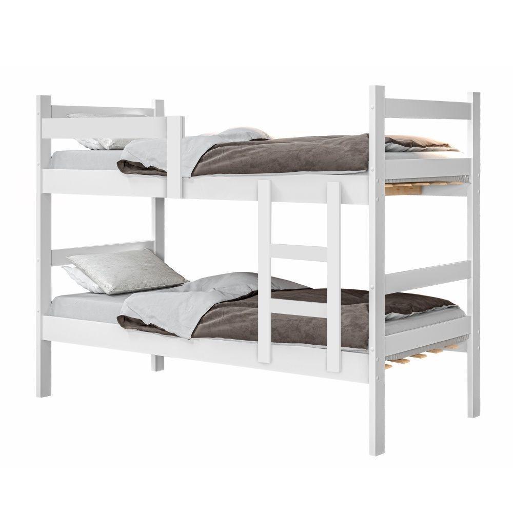 Beliche Infantil Lorena Branco Com Colchões - 3