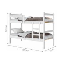 Beliche Infantil Lorena Branco Com Colchões