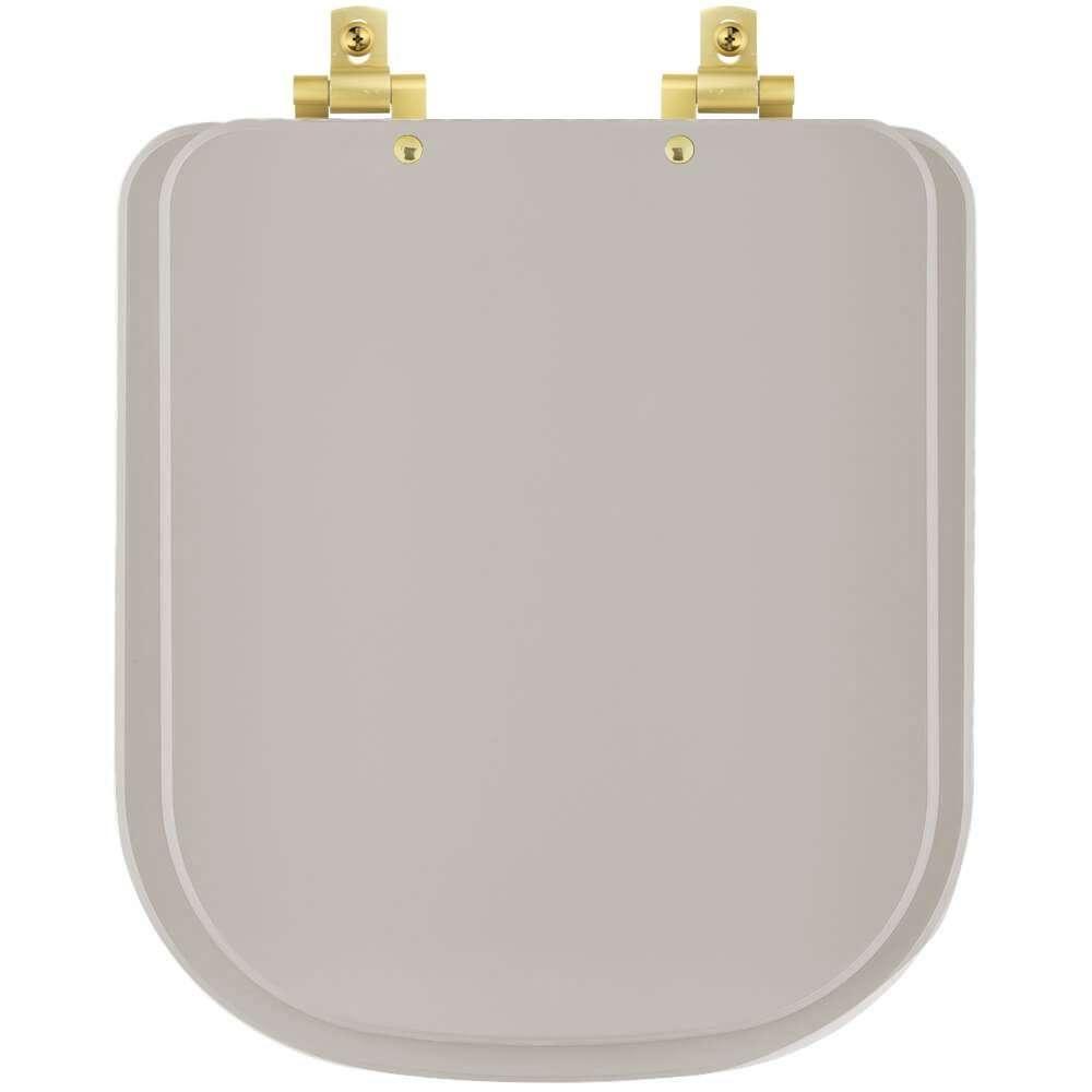Assento Sanitário Soft Close Axis Barbante Para Vaso Deca Com Ferragem Dourada - 1