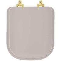 Assento Sanitário Soft Close Axis Barbante Para Vaso Deca Com Ferragem Dourada - 1
