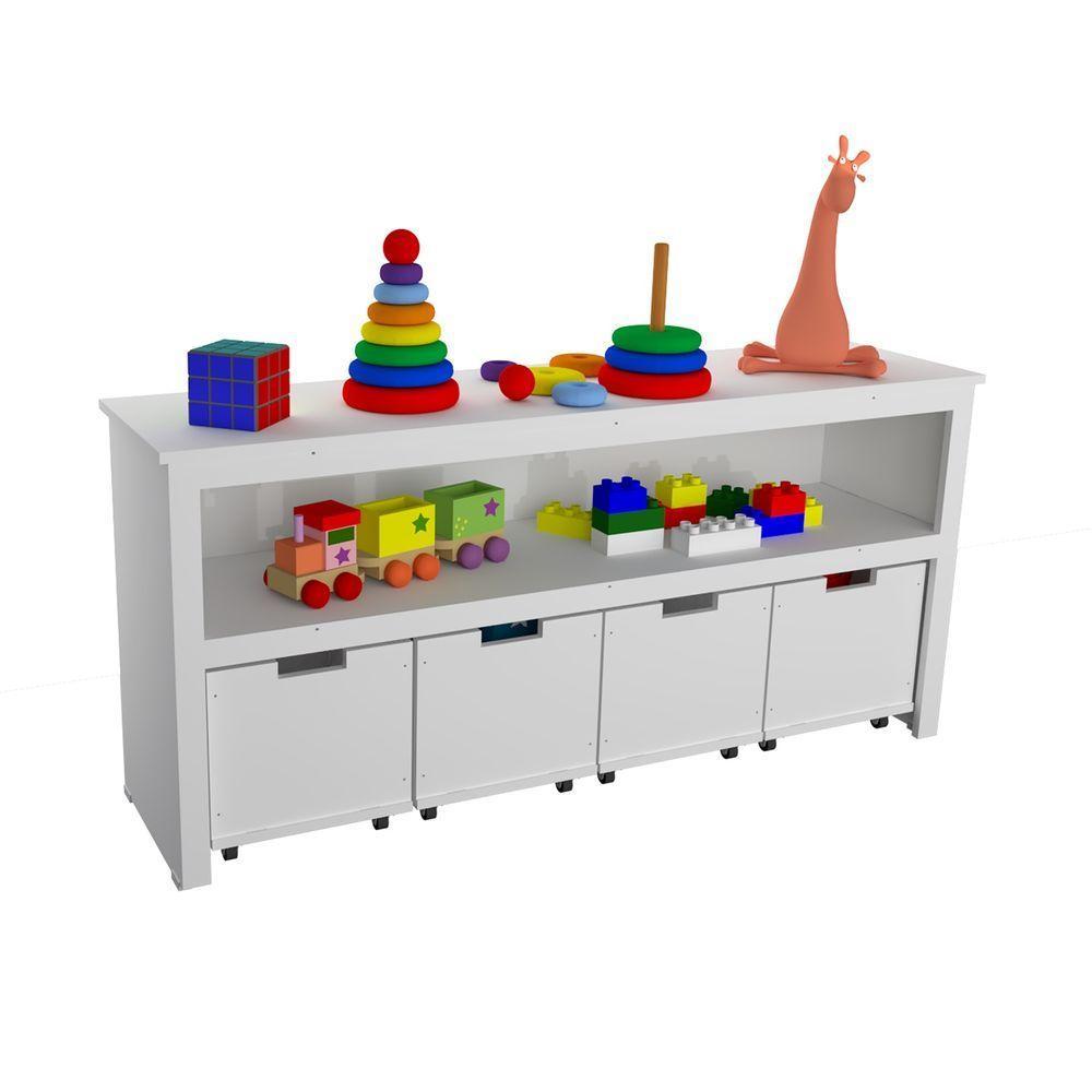 Organizador Infantil Com Baús Amy 100% Mdf - 1