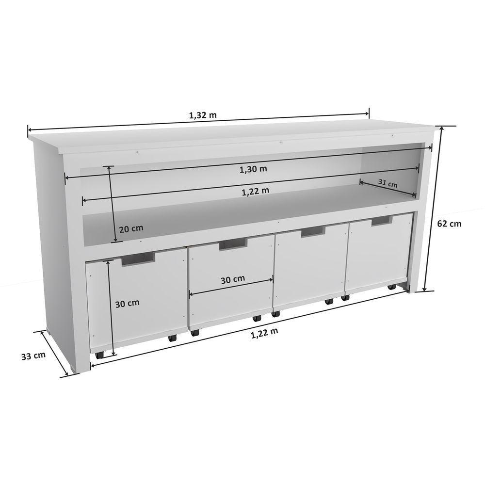 Organizador Infantil Com Baús Amy 100% Mdf - 3