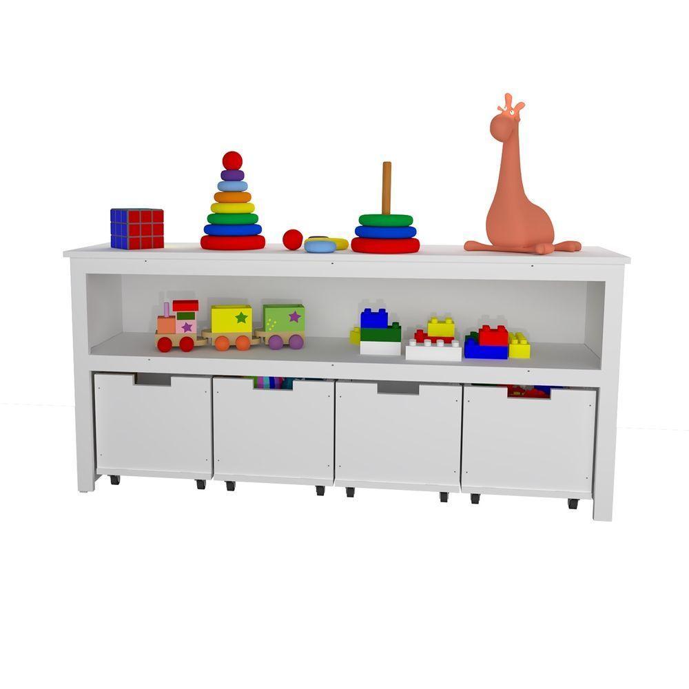Organizador Infantil Com Baús Amy 100% Mdf - 6