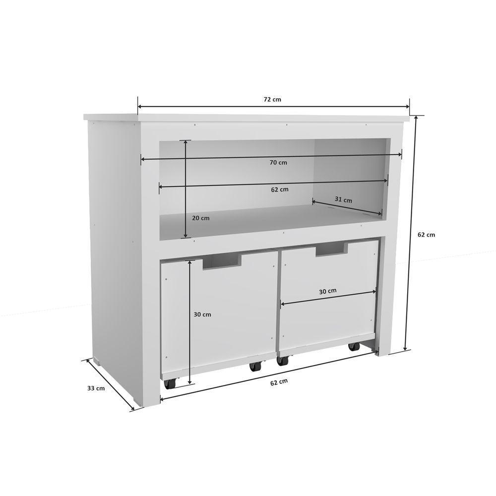 Organizador Infantil Com Baús Adonis 100% Mdf Brinquedos - 3