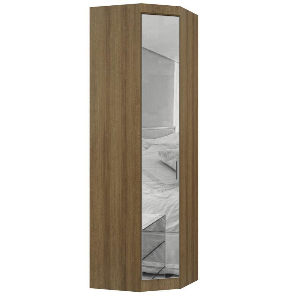 Modulo Guarda Roupa Canto Eucamoveis Paris 1 Porta Com Espelho Avela - 1