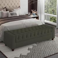 Recamier Calçadeira Bau 140 Cm Pes Mdf Parri Linho Sl 74 Peer Sl 74 - 2