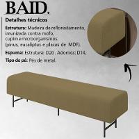 Puff Recamier 163 Cm Pes Metal Baid Veludo Sl 945 Peer Sl 945 - 8