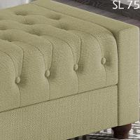 Recamier Calçadeira Bau 160 Cm Pes Mdf Parri Linho Sl 75 Peer Sl 75 - 5