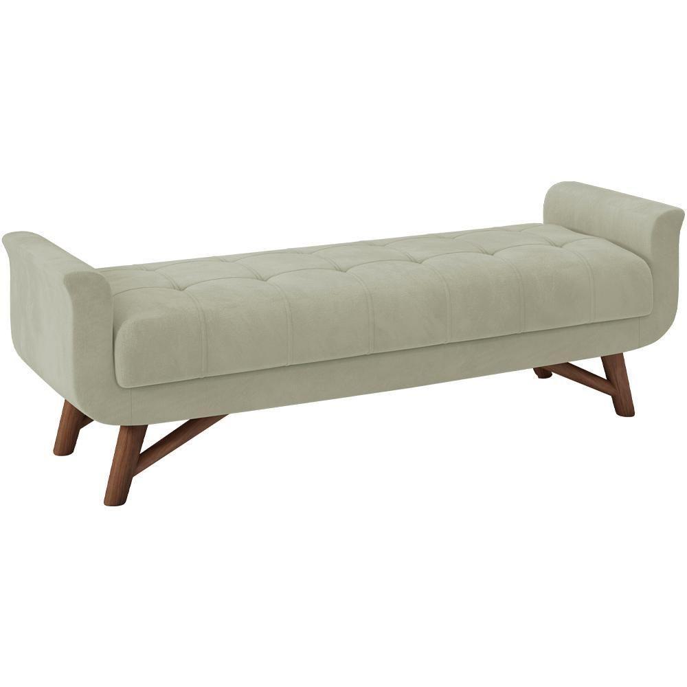 Puff Recamier 160 Cm Pes Madeira Leville Veludo Sl 940 Peer Sl 940 - 1