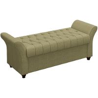 Recamier Calçadeira Bau 160 Cm Pes Mdf Ogeo Linho Sl 75 Peer Sl 75 - 1