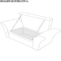 Recamier Calçadeira Bau 160 Cm Pes Mdf Ogeo Linho Sl 75 Peer Sl 75 - 15