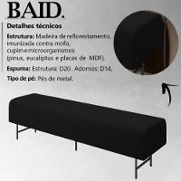 Puff Recamier 163 Cm Pes Metal Baid Veludo Sl 944 Peer Sl 944 - 16