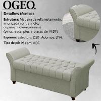 Recamier Calçadeira Bau 160 Cm Pes Mdf Ogeo Linho Sl 76 Peer Sl 76 - 2