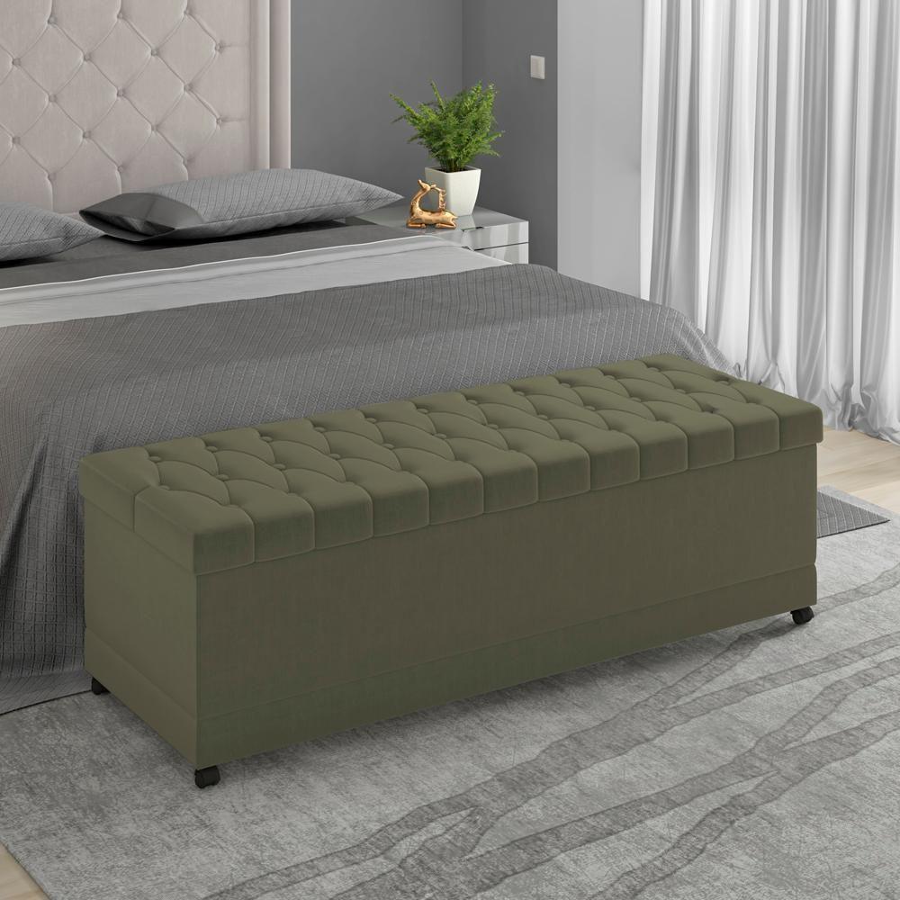 Recamier Calçadeira Bau 140 Cm Rodizios Madi Corano Tcs 357 Peer Tcs 357 - 8