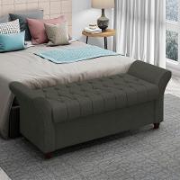 Recamier Calçadeira Bau 140 Cm Pes Mdf Ogeo Linho Sl 74 Peer Sl 74 - 1