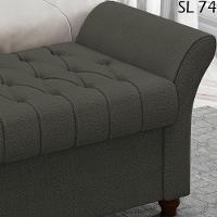 Recamier Calçadeira Bau 140 Cm Pes Mdf Ogeo Linho Sl 74 Peer Sl 74