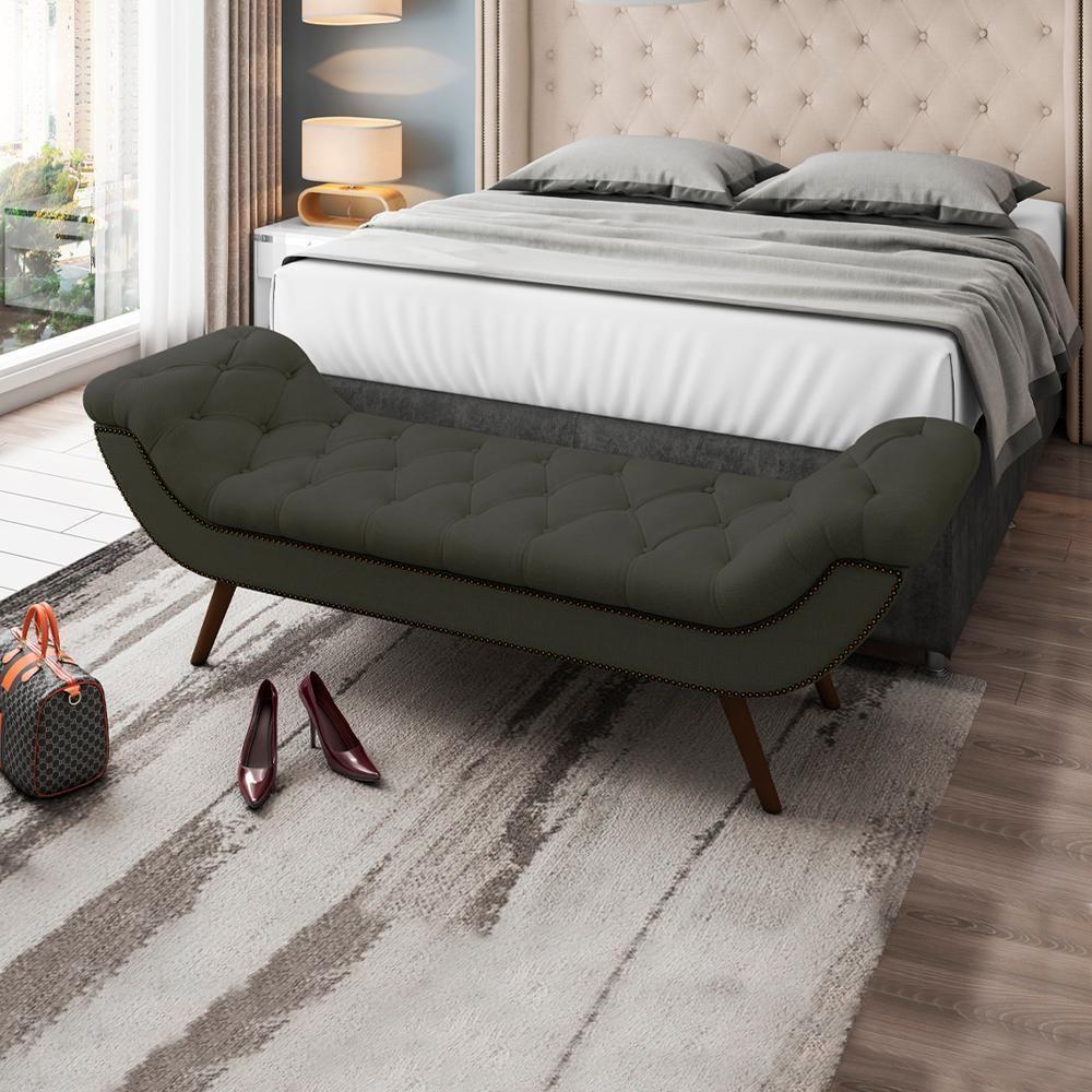 Puff Recamier 160 Cm Pes Palito Venez Linho Sl 74 Peer Sl 74 - 7