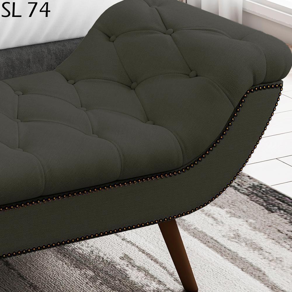 Puff Recamier 140 Cm Pes Palito Venez Linho Sl 74 Peer Sl 74 - 6