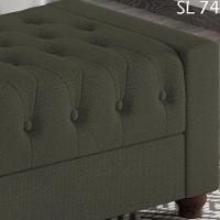 Recamier Calçadeira Bau 160 Cm Pes Mdf Parri Linho Sl 74 Peer Sl 74 - 7