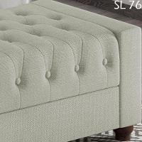 Recamier Calçadeira Bau 140 Cm Pes Mdf Parri Linho Sl 76 Peer Sl 76 - 5