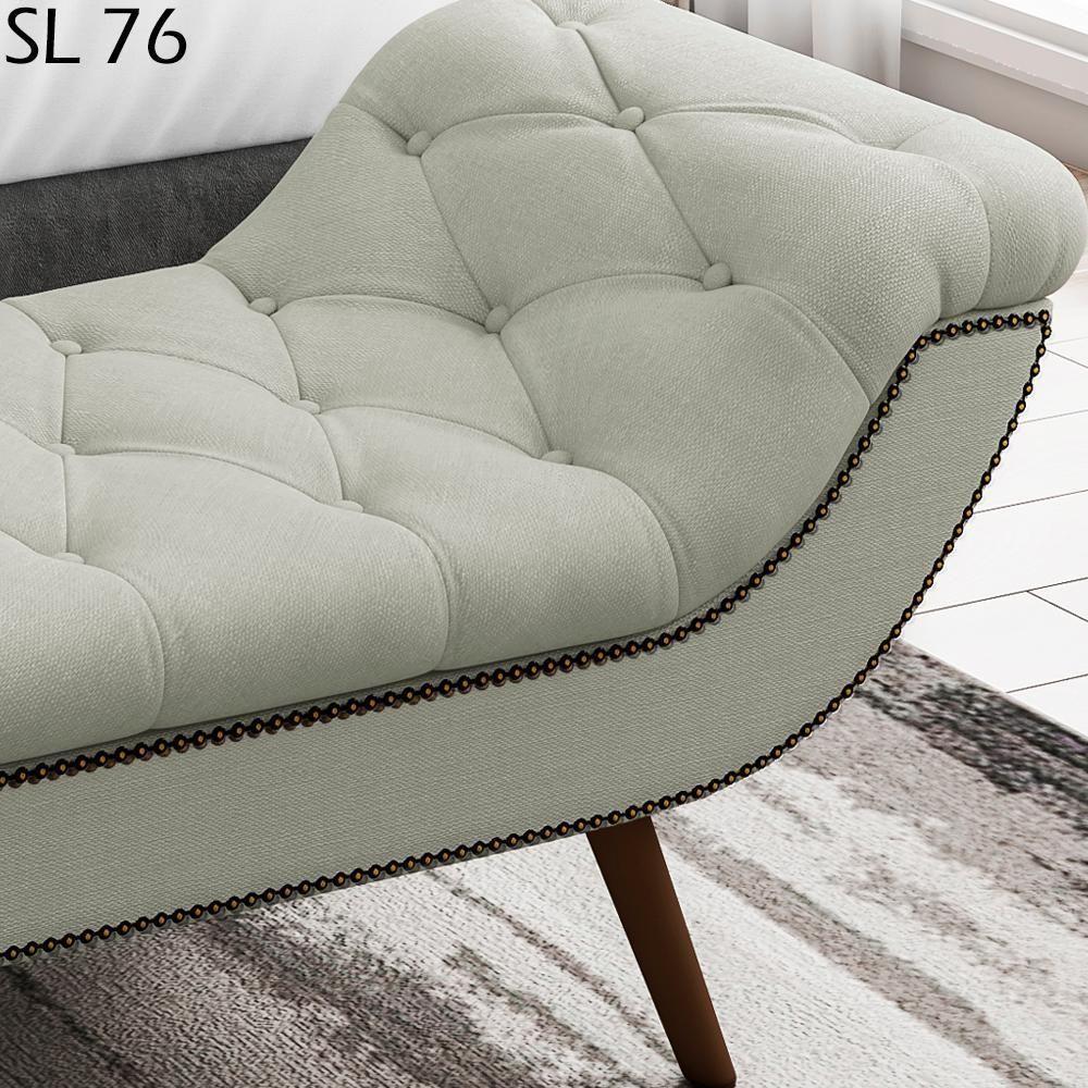 Puff Recamier 140 Cm Pes Palito Venez Linho Sl 76 Peer Sl 76 - 2