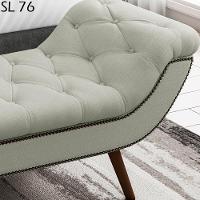 Puff Recamier 140 Cm Pes Palito Venez Linho Sl 76 Peer Sl 76 - 2