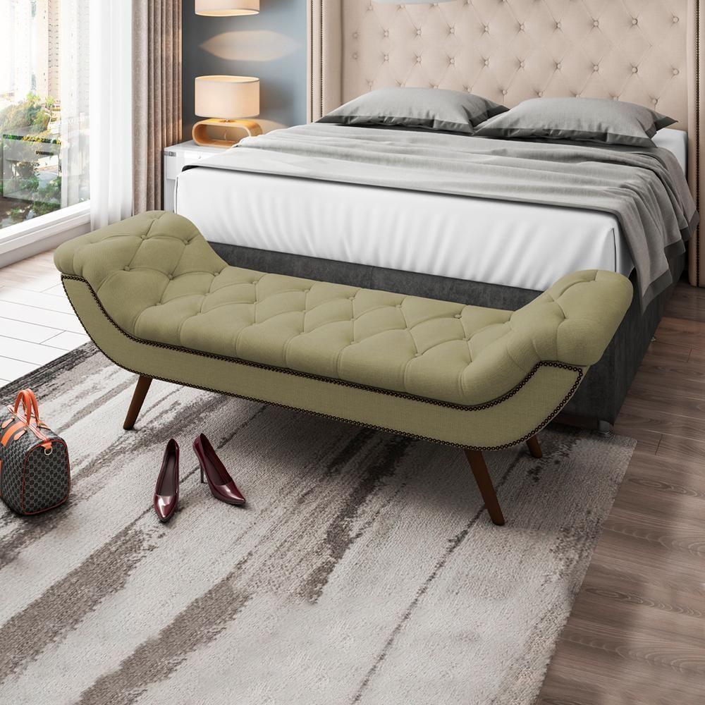 Puff Recamier 160 Cm Pes Palito Venez Linho Sl 75 Peer Sl 75 - 3