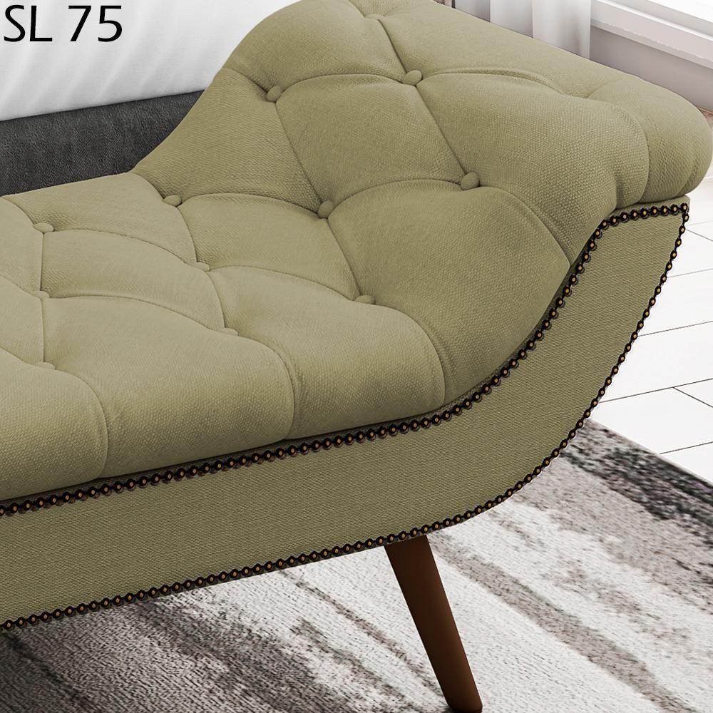 Puff Recamier 160 Cm Pes Palito Venez Linho Sl 75 Peer Sl 75 - 5