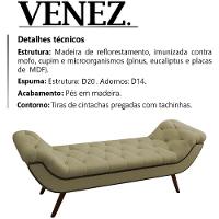 Puff Recamier 160 Cm Pes Palito Venez Linho Sl 75 Peer Sl 75