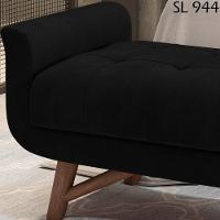 Puff Recamier 140 Cm Pes Madeira Leville Veludo Sl 944 Peer Sl 944