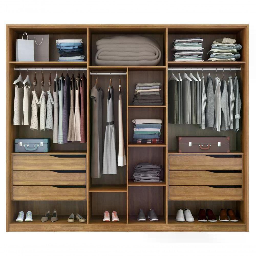 Guarda Roupa Casal 6 Portas Atrice Amendola Demartez Amendol - 7